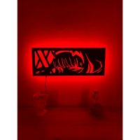 Darling in the Franxx - Zero Two Lighted Up Wooden Wall Art