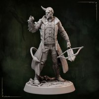 Trevius, a tiefling with a crossbow Figure (Unpainted)
