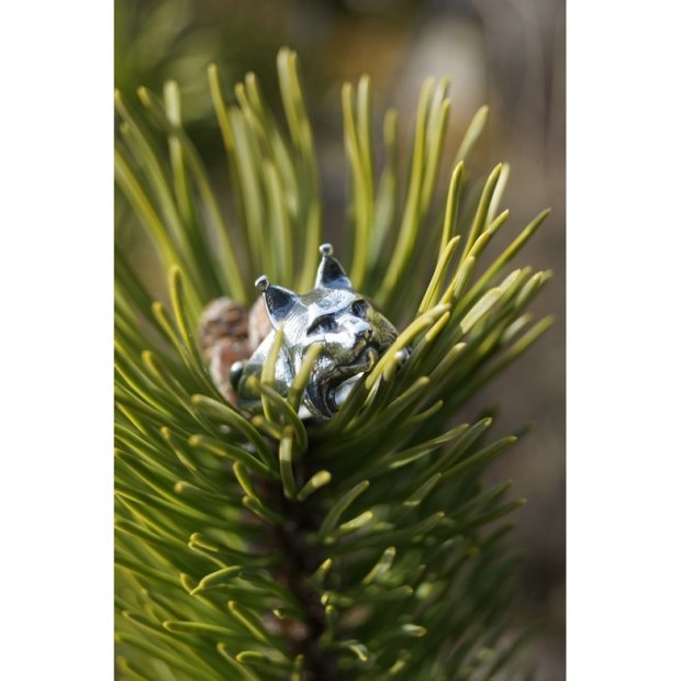 Handmade Lynx Head Ring