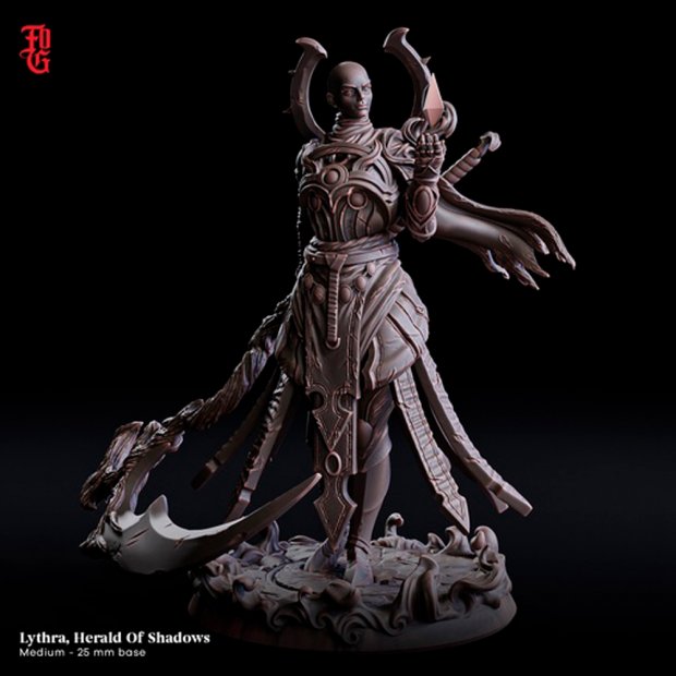 The Dark Celestial Litra is the Messenger of Shadows Figure (Unpainted)