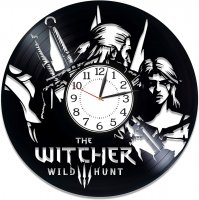 Handmade The Witcher V3 Vinyl Clock Wall