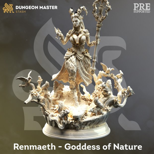 Renmaeth - Goddess of Nature Figure (Unpainted)