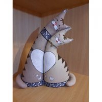 Cat Couple Plush Toy