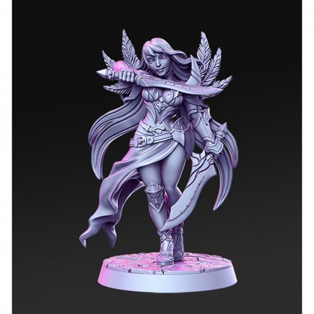 Sword Master Figure (Unpainted)