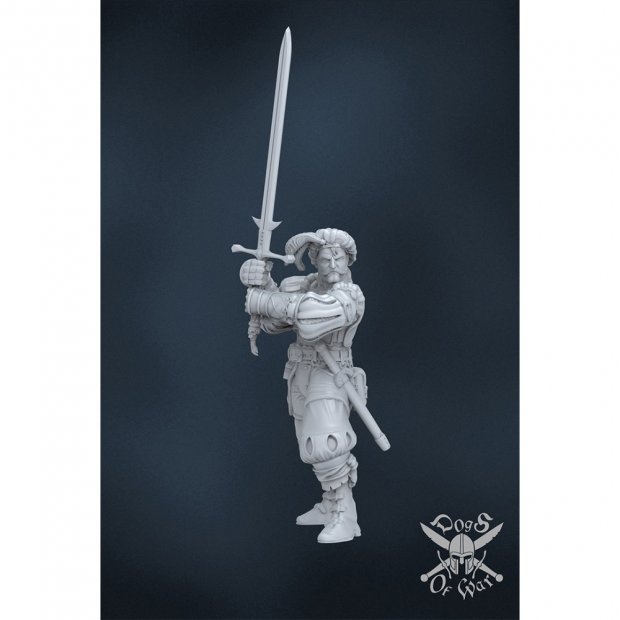 Mercenary Sigismund "Dogs of War" Figure (Unpainted)