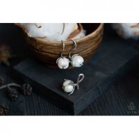 Cotton Flower Jewelry Set