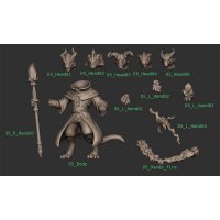 Modular magician Figure (Unpainted)
