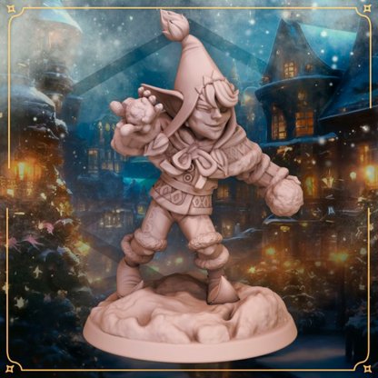 Goblin Alk is a Snowball Thrower Figure (Unpainted)