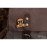 Gasmask Pin Badge