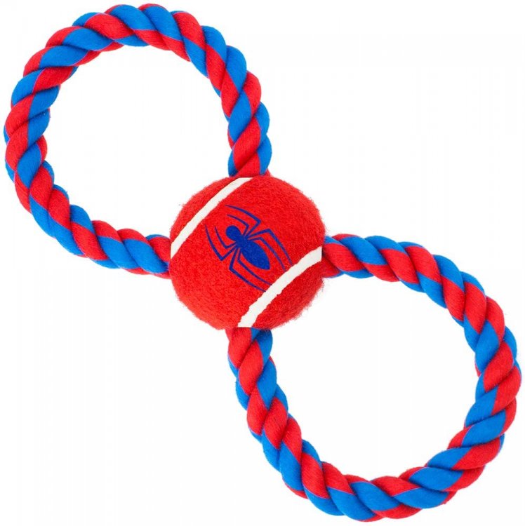 Buckle-Down Marvel Comics - Spider-Man Dog Toy Rope Tennis Ball