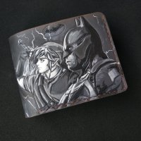 Handmade Batman & Link vs Mind Flayer Custom Wallet