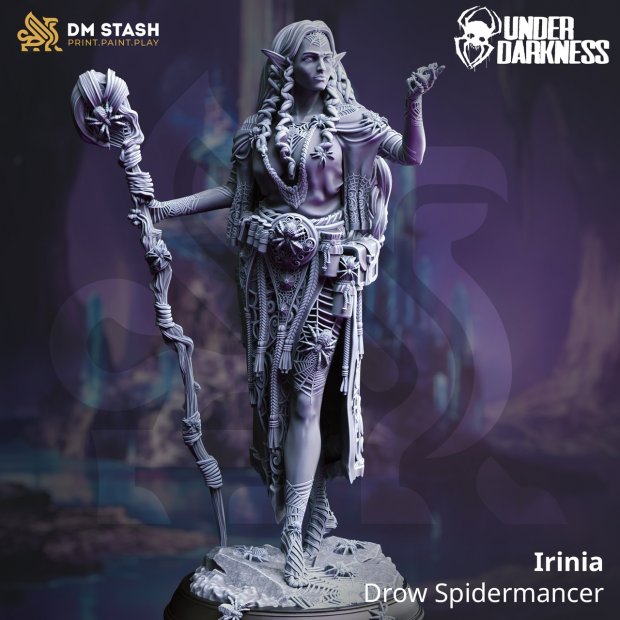Drow Spidermancer Figure (Unpainted)