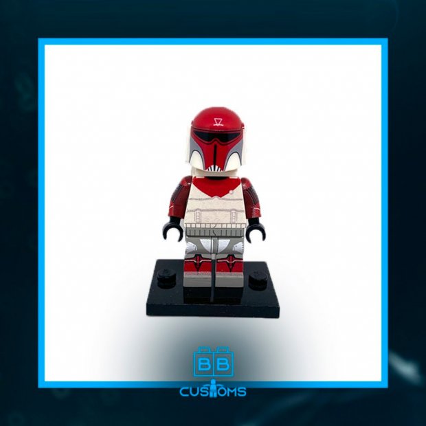 Sci-Fi Red Armored Commander Minifigure V2