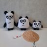 3-Piece Panda Plush Toy Set