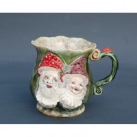 Pair Of Fly Agarics Mug With Decor