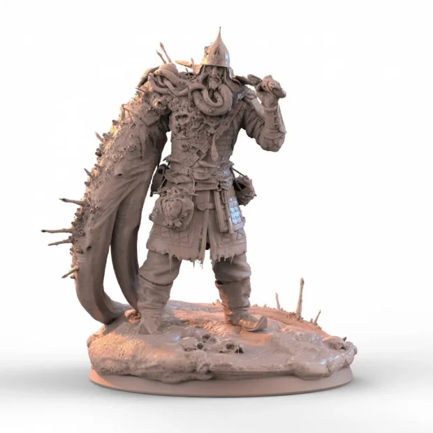 Drowned Warrior Figure (Unpainted)