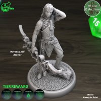 Kyrania Elf Archer Figure (Unpainted)