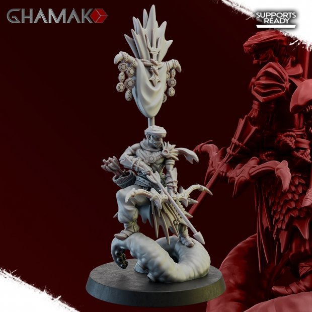 Arab standard bearer Figure (Unpainted)