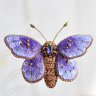 Lilac Butterfly Brooch