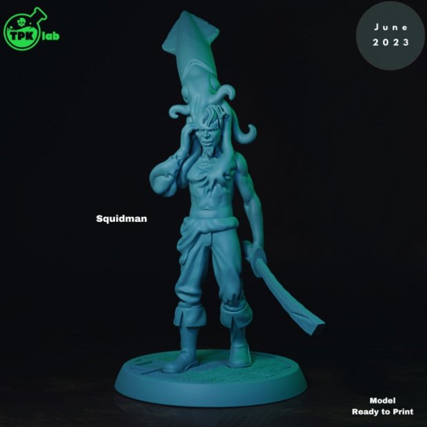 Squidman Figure (Unpainted)