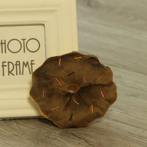 Fruit & Vegetable Plush Pet Toys (Donuts)