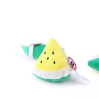 Plush Dog Toy (Yellow triangle watermelon)
