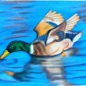 Wild Grace: The Moment of the Hunt. Oil pastel, 23x32 cm.