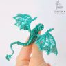 Turquoise Dragon Brooch