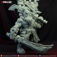 Gunrog Blademaster Figure (Unpainted)
