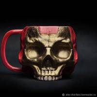 Handmade Marvel - Iron Man Skull Mug