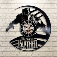 Handmade Marvel - Black Panther Vinyl Clock Wall