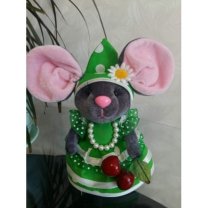 Mouse In Dress Plush Toy