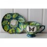 Butterfly And Caterpillar Mug With Saucer