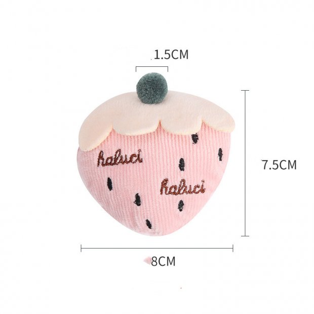 Catnip Plush Cat Toy (Macaron Strawberry)