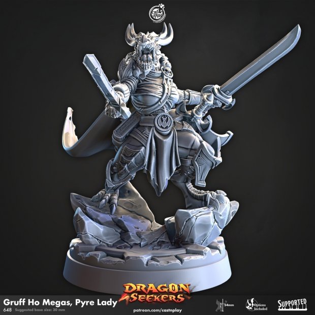 Gruff Ho Megas - Pyre Lady Figure (Unpainted)