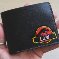 Handmade Jurassic Park - T-Rex Dinosaur Custom Wallet