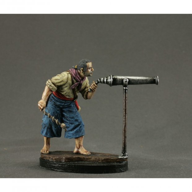 Pirate With Cannon Figure