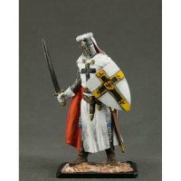 Teutonic Knight In White Cloak Figure