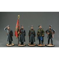 Red Army Soldiers WW2 Set Of 5 Figures