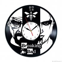 Handmade Breaking Bad Vinyl Wall Clock