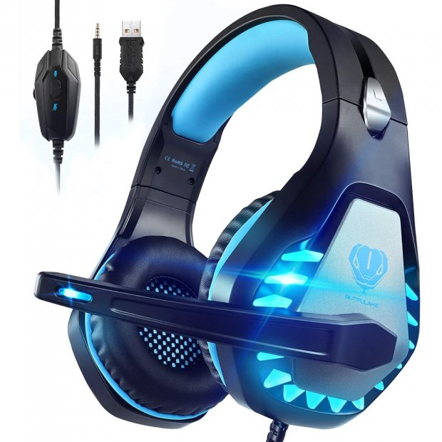 Pacrate (Blue) RGB USB Gaming Headset
