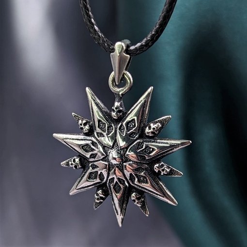 Star with Skulls Pendant