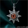 Ishtar Star with Iguana Lizard Eye Pendant