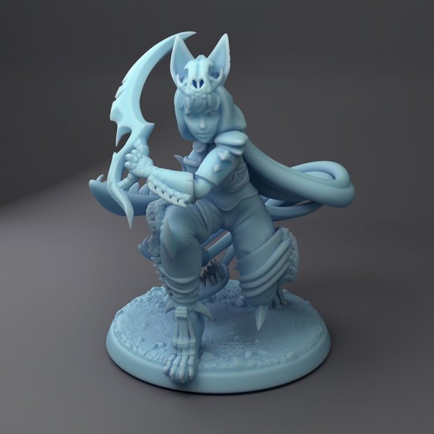 Bone Lady Kitsune Figure (Unpainted)
