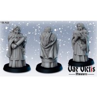 Woman with rolling pin Figure (Unpainted)