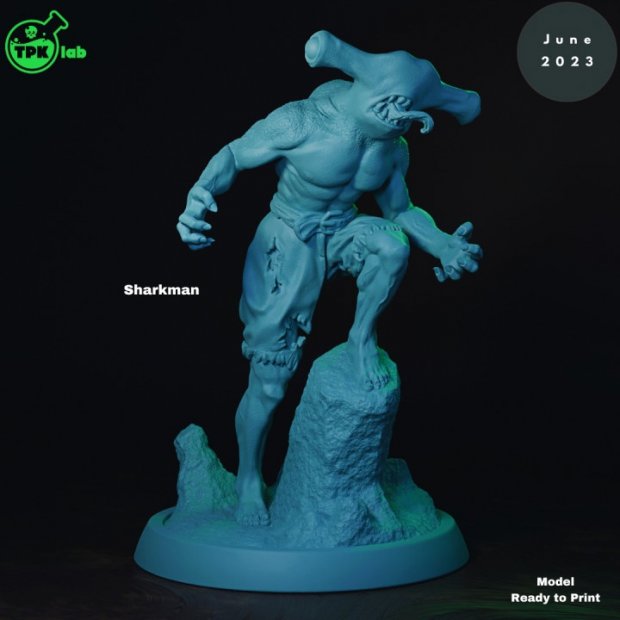 Sharkman Figure (Unpainted)