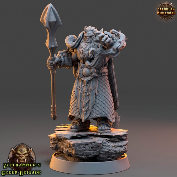 Bodraz the Lord of the Void, Orc Sorcerer Figure (Unpainted)