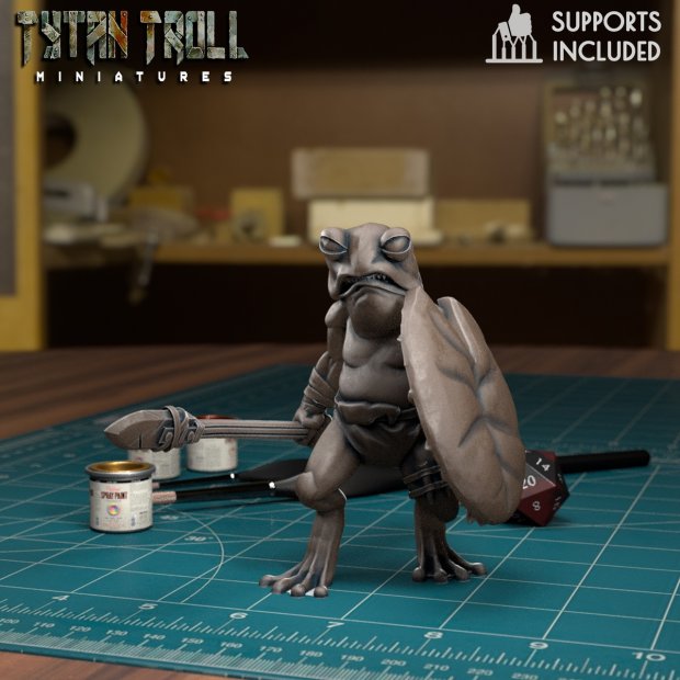 Grung the Bandit Figure (Unpainted)