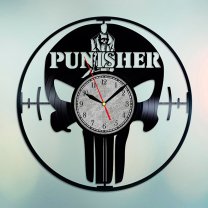Handmade Marvel - The Punisher Vinyl Clock Wall
