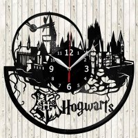 Handmade Harry Potter - Hogwarts Vinyl Clock Wall